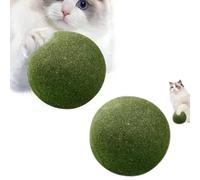 Lot de 2 balles d' à Chat pour Chats, 10 cm de Large, Jouets comestibles pour Nettoyer Les Dents de Chat, Jouet Comestible pour Le Divertissement Personnel, à partir d'extraits naturels de
