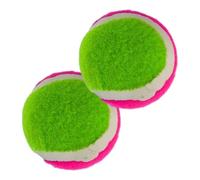 Lot de 2 balles de capture de 6,3 cm - collant, doux, | Jeu de lancer autocollant - Cible de disque - Jouet de pagaie avec ventouse et boucle de crochet pour l'extérieur - Lisse syn