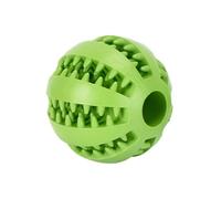 Lot de 2 balles de distribution de friandises résistantes à la mastication pour animal domestique en caoutchouc élastique