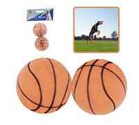 Lot de 2 balles de jeu en caoutchouc pour chien - Balles à mâcher légères - En caoutchouc robuste - Balle rebondissante pour chien - Taille : 5,5 cm