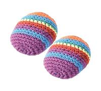 Lot de 2 balles de jonglage, faites à la main, kit pour débutants, idéal pour jongler en plein air, en voyage, artistes de cirque et à la plage