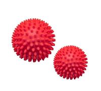 Lot de 2 balles de massage à picots pour le corps et les pieds, 9 cm et 7 cm, balles de massage pour fasciite plantaire, thérapie des points de déclenchement, tissus profonds, relâchement myofascial