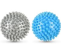 Lot de 2 balles de massage hérisson rigides à picots Idéal pour la thérapie des points de déclenchement, le soulagement du stress ou le massage, mini boule de fascia - Ballon de massage
