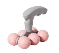 Lot de 2 balles de massage manuelles pour le cou - 2 étuis de massage musculaire, relaxant pour la colonne cervicale - Pour épaules, dos, jambes, pieds - Pour homme, femme, adulte, papa, maman,