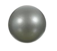 Lot de 2 balles de pilates, ballon d'exercice pour yoga, balle de stabilité gonflable gris argent avec paille, PVC anti-éclatement pour le tronc, récupération après accouchement, kiné, maison