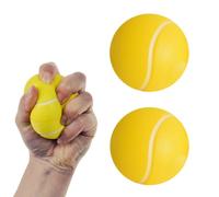 Lot de 2 Balles de Préhension pour Exercices à la Main Balle de Rééducation Entraîneur de Doigts Souple pour Personnes Agées