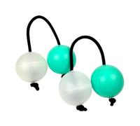 Lot de 2 balles de sable rythmiques Aslatua africaines Shaker Hochet Instrument de rythme Percussion Boule de sable pour enfants et adultes Instruments de musique africains Instrument de rythme pour