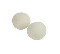 Lot de 2 Balles de Séchage "Laine" 7cm Blanc