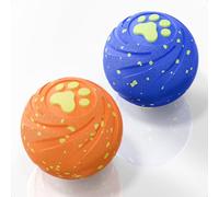 Lot de 2 balles interactives pour chien - Balle intelligente à rebondissement automatique pour chien, E-TPU durable, étanche IPX7, anti-ennui pour les chiens de grande et petite taille