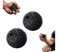Lot de 2 balles pour callosités pour la main, balle d'entraînement texturée pour la construction des callosités, idéale pour l'escalade, l'haltérophilie et l'entraînement de gym (lot de 2, grand)