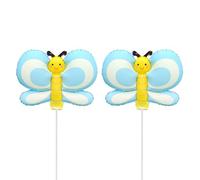 Lot de 2 ballons en aluminium mat pour décoration intérieure et extérieure en forme de chapeau d'oie