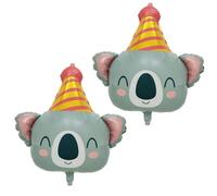 Lot de 2 ballons koala avec tête de koala pour décoration d'anniversaire, ballons d'animaux pour enfants