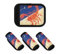 Lot de 2 bandages antidérapants pour poignée de bagage Scorpion Constellation Art