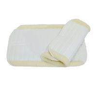 Lot de 2 Bandages avec Bordure en Fausse Fourrure