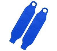 Lot de 2 bandages de poignet en gel multifonction pour apaiser la chaleur ou le refroidissement soulager de la douleur du gonflement, bleu marine, One Size