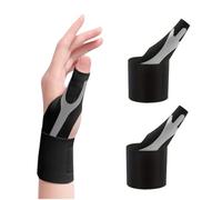 Lot de 2 Bandages de Poignet, Orthèse de Poignet, Maintien et Soutien Respirant, Adapté pour les douleurs au poignet dues à de longues heures de travail, ajusté(Fournit un soutien souple)