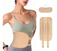 Lot de 2 bandages réutilisables d'huile de ricin en flanelle de coton bio pour la taille et le cou pour détoxifier le foie et aider à dormir les muscles abdominaux