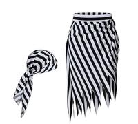 Lot de 2 bandanas, accessoires de tête, pour homme et femme, pour Halloween, cosplay, capitaine, pirate