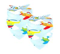 Lot de 2 bandanas colorés pour chien Motif avions et nuages