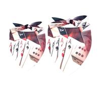 Lot de 2 bandanas de poker pour chien, machine à sous et roulette, jeux de casino, bavoirs, écharpes, foulards, accessoires pour chiens de petite, moyenne et grande taille