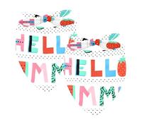 Lot de 2 bandanas Hello Summer pour animal domestique, foulards, chats, chiens