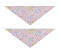Lot de 2 bandanas mignons en forme de vache des Highlands pour chiot, anniversaire, vacances, bandana, accessoires pour animaux domestiques, chats, chatons, collier bandana L