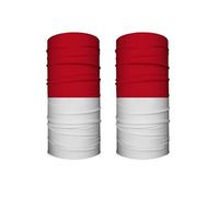 Lot de 2 bandanas multifonctionnels, cache-cou, cagoule, masque de plein air, cyclisme, randonnée, course à pied, pêche, protection solaire, évacuation de l'humidité, tissu polyester doux