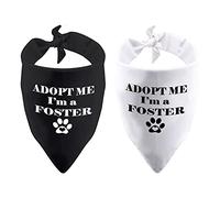 Lot de 2 bandanas pour chien Adopt Me I'm a Foster