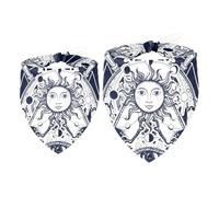 Lot de 2 bandanas pour chien avec œil du soleil qui voit le soleil - Pour filles et garçons - Accessoires pour chiens de petite, moyenne et grande taille
