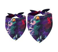 Lot de 2 bandanas pour chien, chanteur de jazz américain, fille et garçon, écharpe, foulard, accessoires pour chiens de petite, moyenne et grande taille
