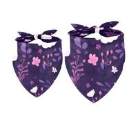 Lot de 2 bandanas pour chien, chat, chien, foulard triangle en mousseline de soie pour chiens, écharpes pour animaux domestiques, vacances, collier bandana pour chien, fantômes, citrouille, lanterne,