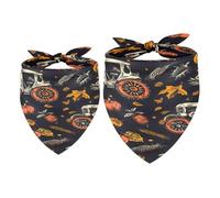 Lot de 2 bandanas pour chien, cultures agricoles et tracteurs pour fille et garçon, écharpe, foulard, accessoires pour chiens de petite, moyenne et grande taille