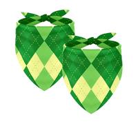 Lot de 2 bandanas pour chien St Patrick Motif écossais