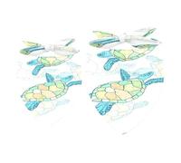 Lot de 2 bandanas pour chien - Tortue de mer - Accessoires pour chiens de petite, moyenne et grande taille
