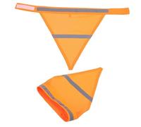 Lot de 2 bandanas réfléchissants pour chien, tour de cou, écharpe triangulaire haute visibilité pour promenade nocturne, bavoir de sécurité léger pour animaux de compagnie