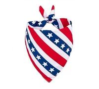 Lot de 2 bandanas réversibles triangulaires patriotiques pour chien, pour le 4 juillet, les fêtes de fin d'année, les festivals, les accessoires Medi pour les petits,