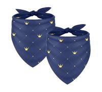 Lot de 2 bandanas vintage à motif écossais pour animal domestique