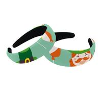 Lot de 2 bandeaux antidérapants pour femme avec inscription Happy St Patrick Lucky Green Clover - 1135 - Jolis bandeaux pour cheveux - Serre-tête large