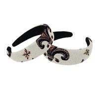 Lot de 2 bandeaux antidérapants pour femme, motif iris, rétro abstrait iris, bandeau épais, large pour cheveux, accessoires pour cheveux