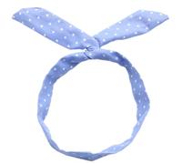 Lot de 2 bandeaux bohème pour femme - En denim - Oreilles de lapin - Bandeau avec fil de fer - Larges bandeaux rétro - Pour femme - Pour le quotidien, le maquillage, le yoga - Bleu clair B
