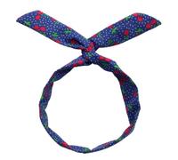 Lot de 2 bandeaux bohème pour femme - En denim - Oreilles de lapin - Bandeau avec fil de fer - Larges bandeaux rétro - Pour femme - Pour le quotidien, le maquillage, le yoga - Bleu C