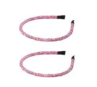 Lot de 2 bandeaux colorés et mignons pour femmes, bandeaux antidérapants en forme de beignet, accessoires pour cheveux pour fêtes d'anniversaire, festivals