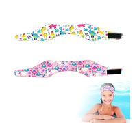 Lot de 2 Bandeaux de Natation pour Enfants pour Protection étanche des Oreilles, réglables, élastiques, équipement de Sports Nautiques pour la Natation et Le Surf.