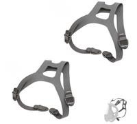 Lot de 2 bandeaux de rechange pour respirateurs intégraux 3M - Sangle réglable à 4 points compatible avec les séries 6000 (6800/6700/6900) et FF-400 Series - Ajustement confortable et durable