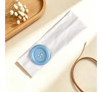 Lot de 2 bandeaux d'été en forme de cœur, larges bandeaux avec boutons, confortables à porter toute la journée, parfaits pour le lavage du visage, le sport et le coiffage quotidien, 48 x 8 cm