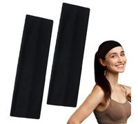 Lot de 2 bandeaux élastiques pour homme et femme, pour le yoga, le maquillage, le fitness, la course à pied et d'autres scénarios, pour garder les cheveux propres, doux et confortables à porter (noir)