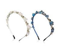 Lot De 2 Bandeaux En Strass Cristal, Bandeaux Élégants, Bandeaux Brillants, Accessoires Pour Cheveux Pour Femmes, Bandeaux Fins Pour Femmes, Accessoires Vestimentaires, Accessoires Pour Cheveux
