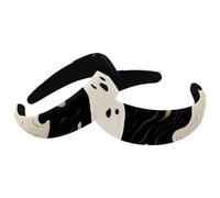 Lot de 2 bandeaux épais rembourrés en velours pour filles, femmes et hommes - Motif fantôme d'Halloween - 1918