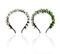 Lot De 2 Bandeaux Guirlande, Bandeaux De Fleurs Simulées, Bandeaux De Fleurs Pour Enfants, Bandeaux De Mariage De Fleurs, Bandeaux Guirlande De Fête Sur La Plage, Bandeaux Oktoberfest