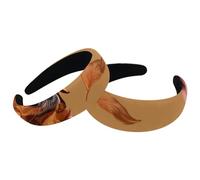 Lot de 2 bandeaux larges en polyester pour femme, Golden Retriever, bandeau tendance antidérapant pour filles et femmes, accessoires de cheveux